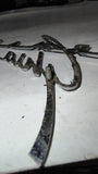 1963-1974 OEM VW Karmann Ghia Rear Decklid Script Emblem Badge