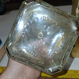 Vintage 1980 Walkers DeLuxe Bourbon Glass Decanter Bottle 750ml 8 Year With Box