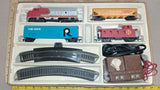 Vintage Bachmann HO Scale Santa Fe 307 Train Set Tracks Transformer 6605 As Is