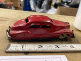 vtg Wyandotte pressed steel sedan toy car Auto Antique Red 30's Streamline Nash