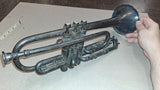 Antique 1915 Frank Holton Bb Silver-Plated Trumpet – 0 1/2 Large Bore – Chicago