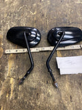 OEM Factory Mirrors Harley Black Dyna Softail Touring Sportster Tear Drop Stock