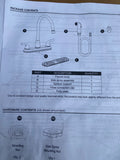 Project Source Kitchen Faucet Stainless Steel Finish #0865917 missing rinse hose