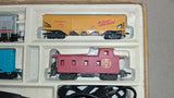 Vintage Bachmann HO Scale Santa Fe 307 Train Set Tracks Transformer 6605 As Is