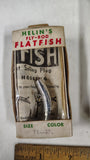 Vintage Fishing Lure Lot Heddon Dying Flutter Tadpolly Helin Flatfish Boxed