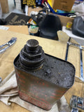 vintage Cities Service Outboard Motor Oil tin litho quart can Cone Top Cap Colle