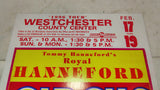 1996 Royal Hanneford Circus Poster Westchester County Center Clown 14x22