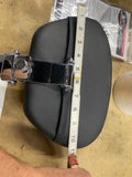 Mustang Deluxe Driver Backrest Black Blue Stitch Harley Touring Glide Heritage