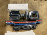 S-10 Sport Chrome Fender Emblem Badge Red White Blue Stripe Used Chevy truck