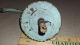 Antique Victorian Hollow Brass Gas Light Wall Sconce Arm Canopy Fixture Salvage