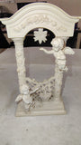 Vintage 2002 Avon Gift Collection Cherub Clock Resin Trellis Hanger Base Only