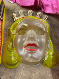 Vintage Cinderella Halloween Costume Set Dress Mask Box Medium 8-10 Collegeville
