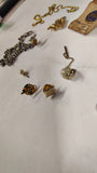 Vintage Jewelry Pin Lot Bulova Watch Mickey Mouse Hard Rock Quaker State Scout