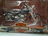 Maisto 1:18 Harley-Davidson FXSTS Springer Softail Blue Motorcycle Damaged Box