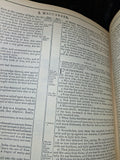 1900 Victorian Family Bible AJ Holman Parallel Leather Metal Clasps Apocrypha