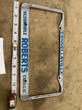 Vtg Metal Connellsville Motor Sales PA Dealer License Plate Frame Auto Truck Tag