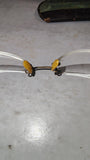 Vintage 1942 Rimless Eyeglasses 1/10 12K GF Gold Filled Steampunk Case