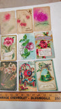 Lot of 18 Antique Postcards 1907 1908 1910 Embossed Holiday Floral Greetings