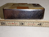 Vtg 1950s Mother Pearl Mosaic Lift Arm Lighter Red Diamond Inlay Japan Art Deco