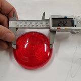 1973-1985 Harley Super Glide Dyna Softail Sportster Flat Red Turn Signal Lens