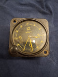 WWII Elgin AN-5743-1 8-Day Aircraft Cockpit Clock Movement 562 Parts Repair 1944