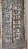 Vintage 1950s Mail Pouch Chewing Tobacco 39" Metal Thermometer Sign