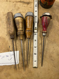 vintage tools ice pick Awl Tavern Bar Lot Collectible Advertising Woodworking