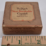 Vintage Ingraham Viceroy Radium Pocket Watch Box & Paperwork Only - Bristol CT