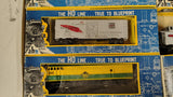 Vintage AHM HO Scale Model Train Lot Engines Freight Cars True To Blueprint Box