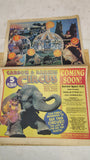 1958 Newspaper Lot Klondike Bulletin & Carson Barnes Circus Poster