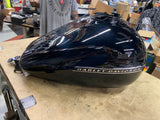Harley OEM Road Street Glide Special Fuel Gas Tank Vivid Black Emblems 08^ Nice!