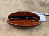 NFL Players Association Rosewood  Football Case Pen Hold Collectible Memorabilia