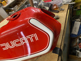 NOS Ducati Darmah Fuel Gas Petrol Tank OEM Vintage 900cc Factory Paint Original!