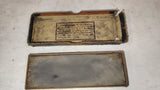 Vintage Dunlap No. 6434 Sharpening Stone Combination Bench Hone w/ Box