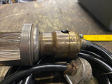 Vtg Work Light Shielded Piano Tuning Auto Truck 40's Brass Repair man Antique!
