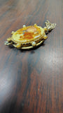 Vintage Fragonard Courting Couple Porcelain Gold Tone Locket Tassel Pendant