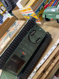 Vintage Taiyo M-4 Sherman Combat Tank battery-operated litho tin toy Japan Box