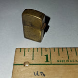 Vintage Brass Miniature Pocket Lighter Made in Japan 1 Inch Novelty Petrol Fluid