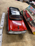 50's Promo Ford Fairlane Wagon Tin Friction Toy Litho Orig Box Bandai Minty Rare