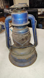 Vintage Dietz No 1 Little Wizard Blue Kerosene Lantern Hong Kong