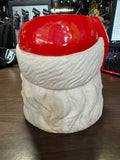 vintage ceramic Santa Claus head planter or open-top vase