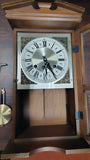 Vintage Hamilton 31 Day Pendulum Wall/Shelf Clock Wood Case w/ Key