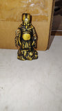 Vintage Japanese Celluloid Seven Lucky Gods Figurines & Barrel Cart Set