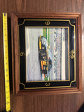 vintage Rusty Wallace NASCAR plaque clock iconic #2 Miller Genuine strock car