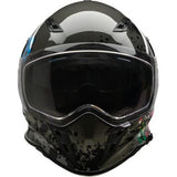Nemesis Distro Helmet XL Z1r Full Face Grey Factory Custom FF Sun Visor Built in