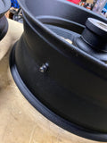 Mag Wheels billet Chopper 5.5x18 2.25x21 Softail 3/4 Wrinkle Black Custom Wide G
