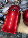 Paint Set Softail tank Bobtail Rear fender Custom 2004^ Candy red Twin Cam FXST
