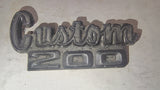 1972-1976 Dodge Truck Custom 200 Fender Emblem Badge OEM 3498346 Mopar