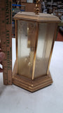 Bulova B8805 Quartz Anniversary Clock Brass Glass Non Working Repair/Parts 400