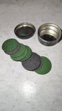 Vintage Dremel Moto-Tool Rotary Abrasive Grinding Wheels Emery Discs Tin Lot
